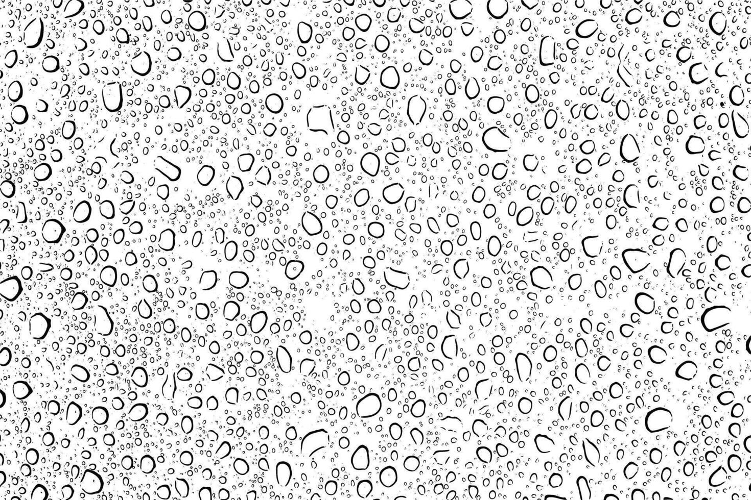 Detailed Water Droplets and Rain Drops Textures Clear Patterns on Glass and White Surfaces vector