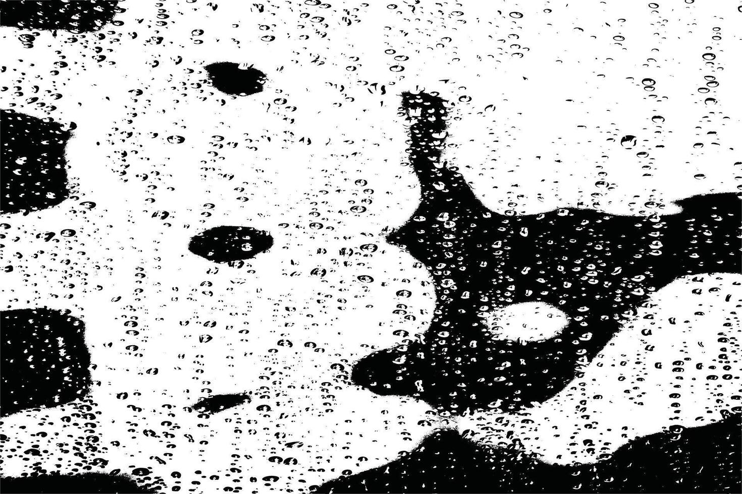 Grunge Halftone Texture with Splatter and Inkblot Effects - Black and White Abstract Background for Graphic Design vector