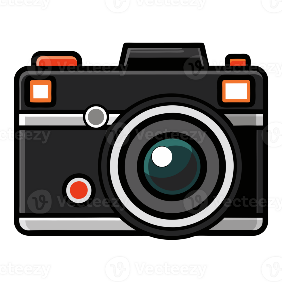 camera features a large central lens cutouts png