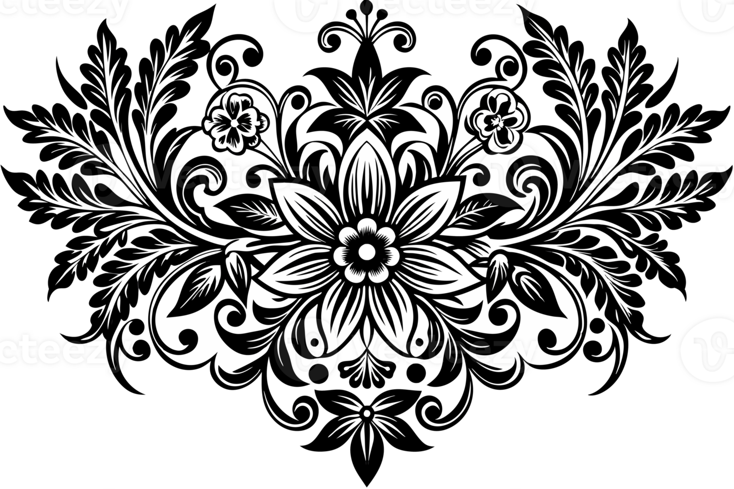 ornament romantic black cutouts png