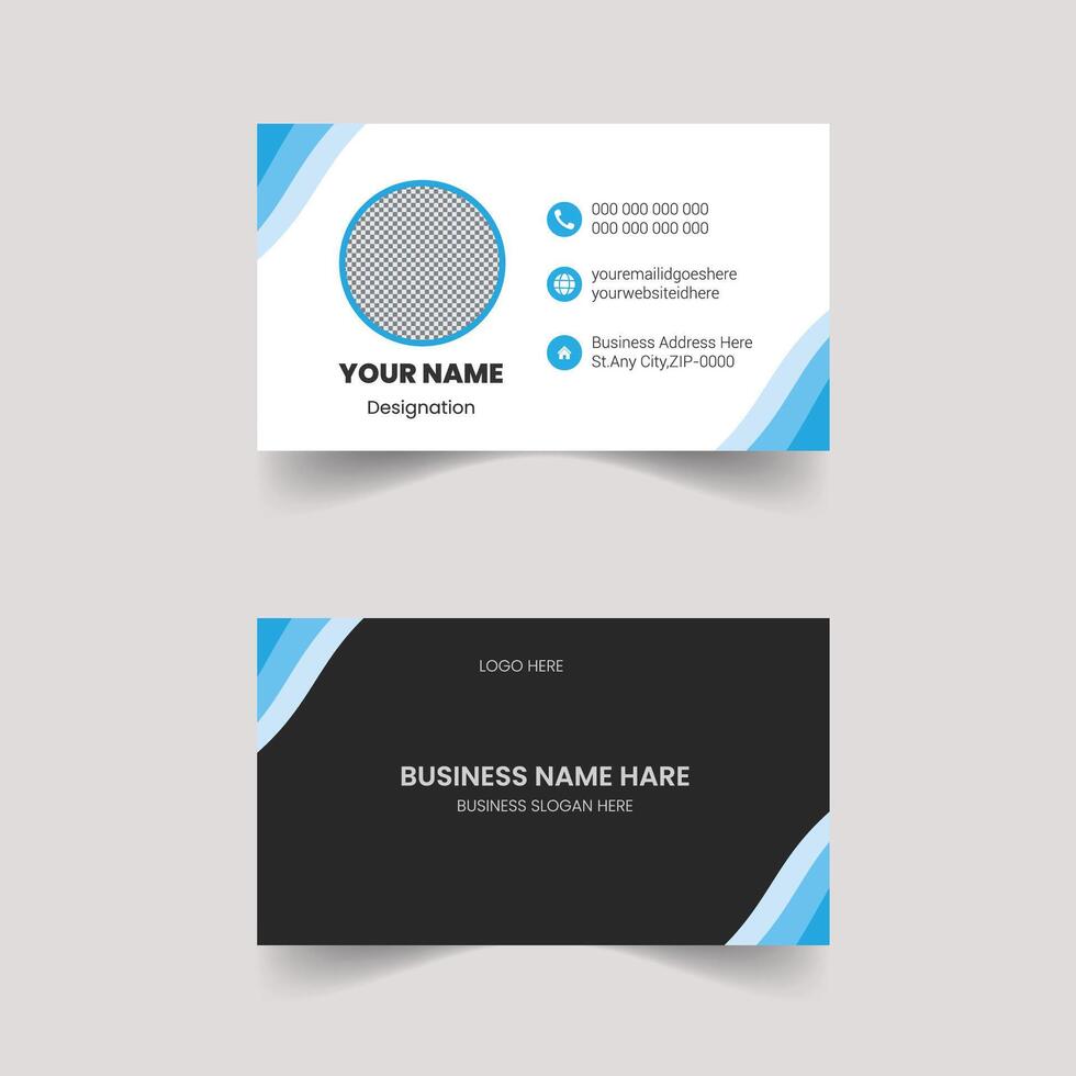 Modern Business Card - Creative and Clean Business Card Template. vector
