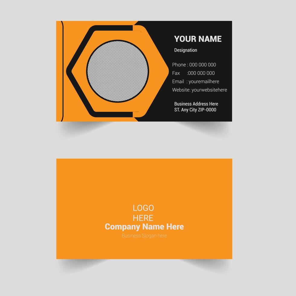 Creative and Clean Business Card Template vector