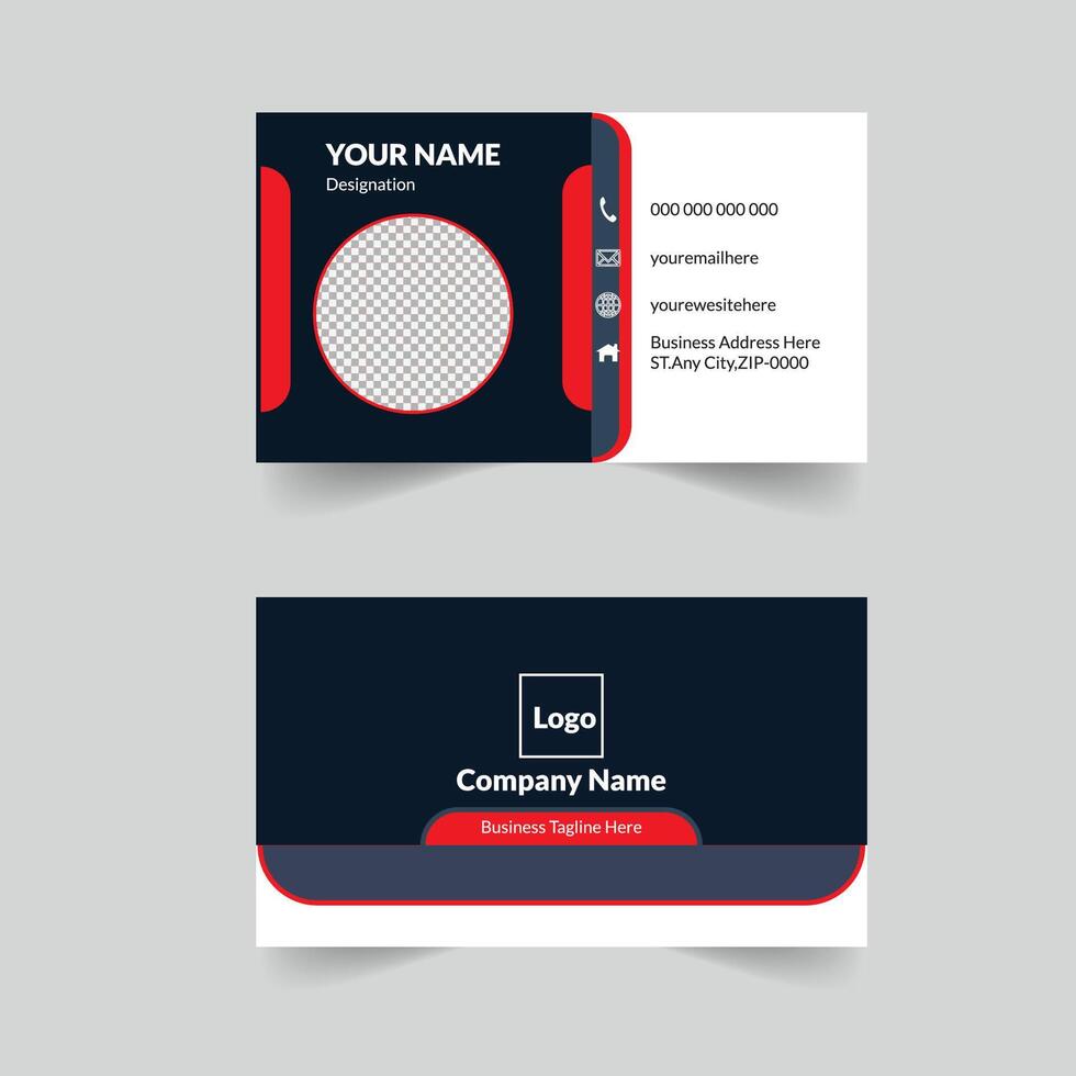 Luxury business card design template. vector