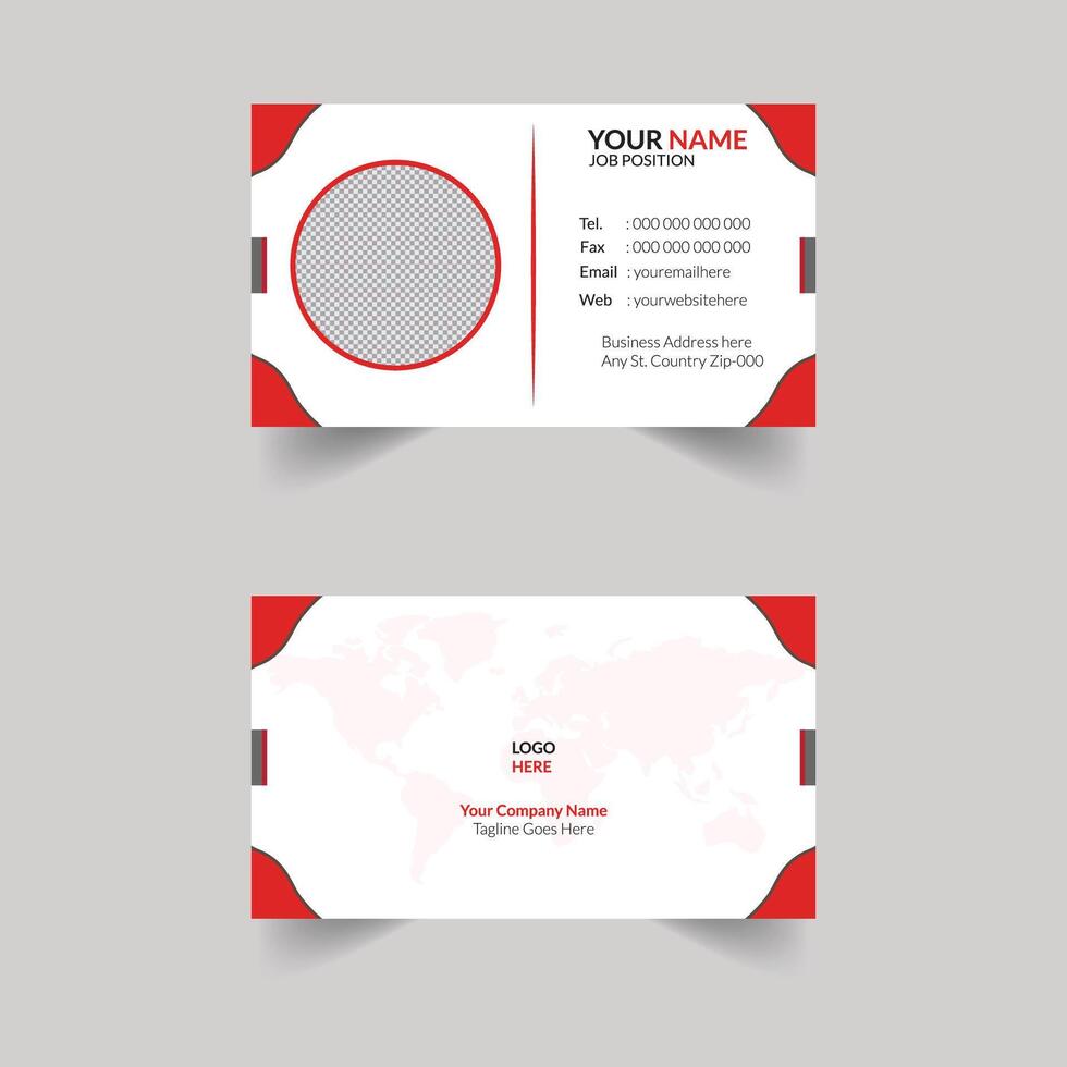 Minimalist Business Card vector