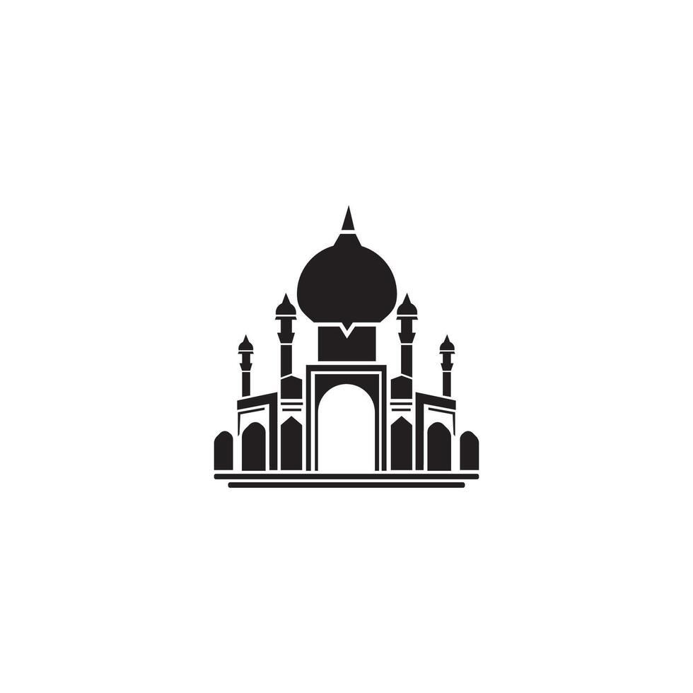 mosque logo icon illustratioin vector