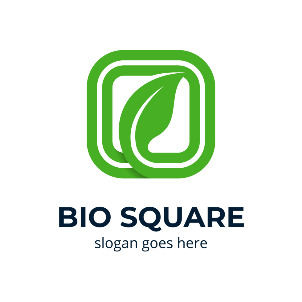 Bio square logo design png