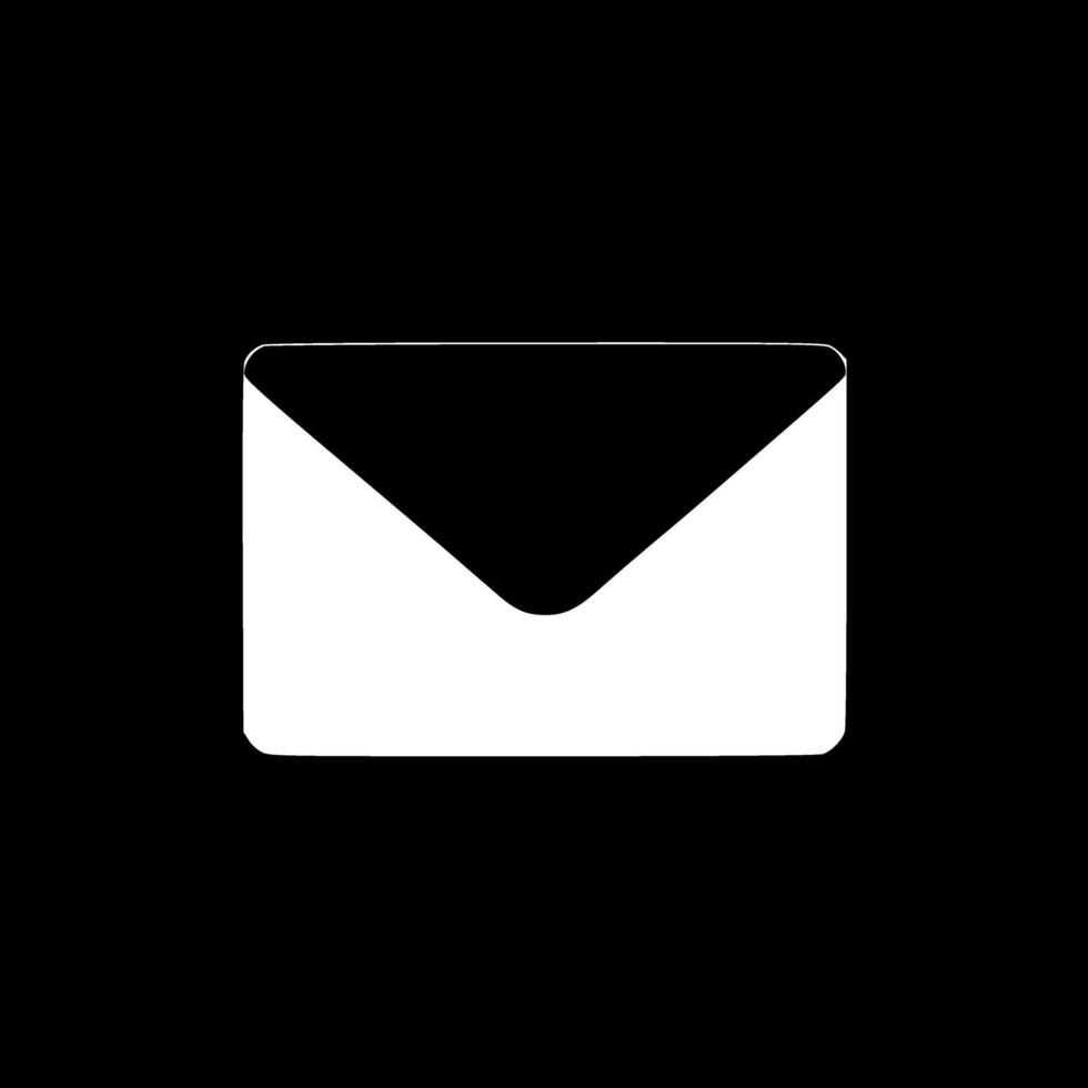 Envelope, Minimalist and Simple Silhouette - illustration vector
