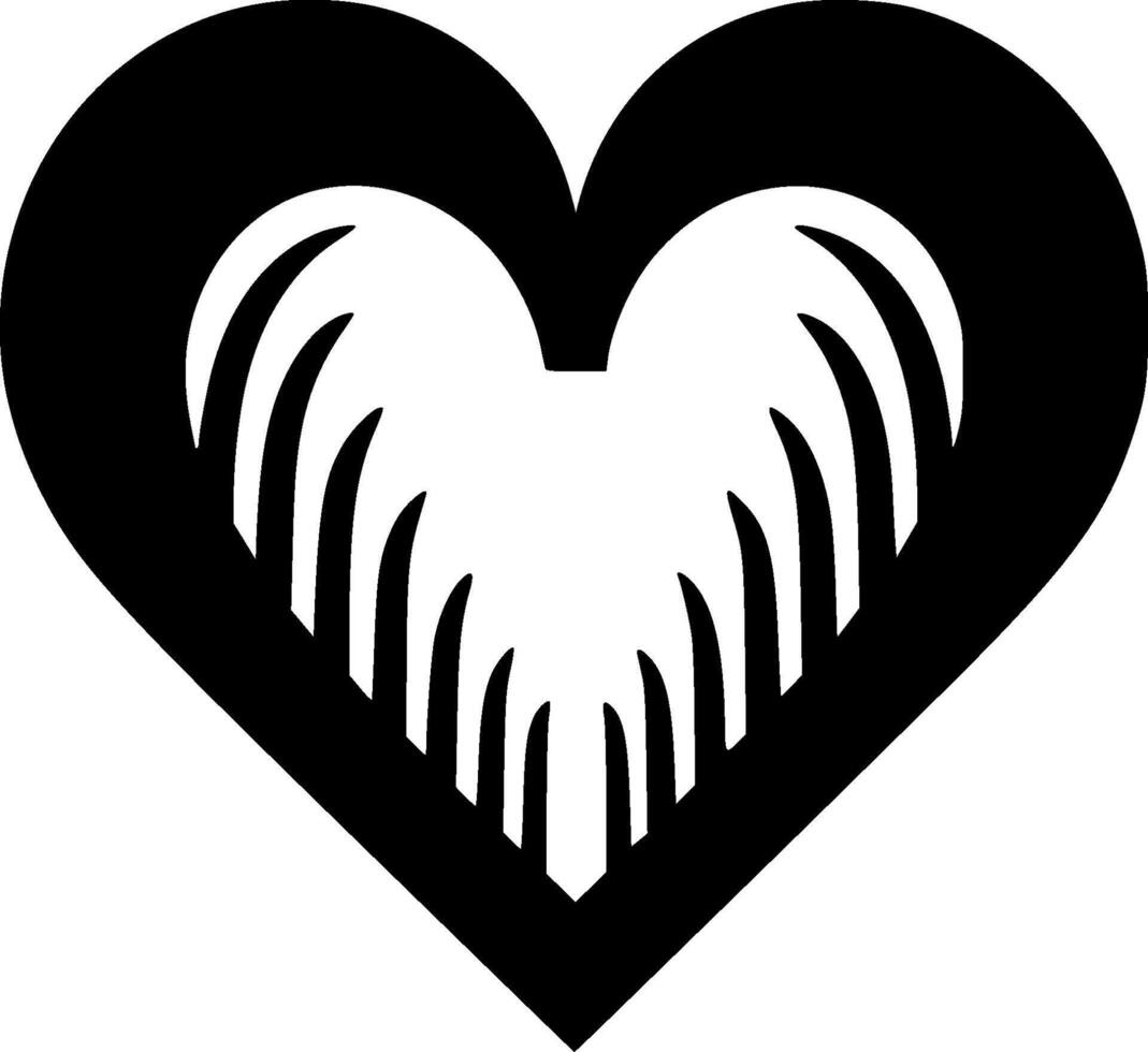 Heart - Minimalist and Flat Logo - illustration vector