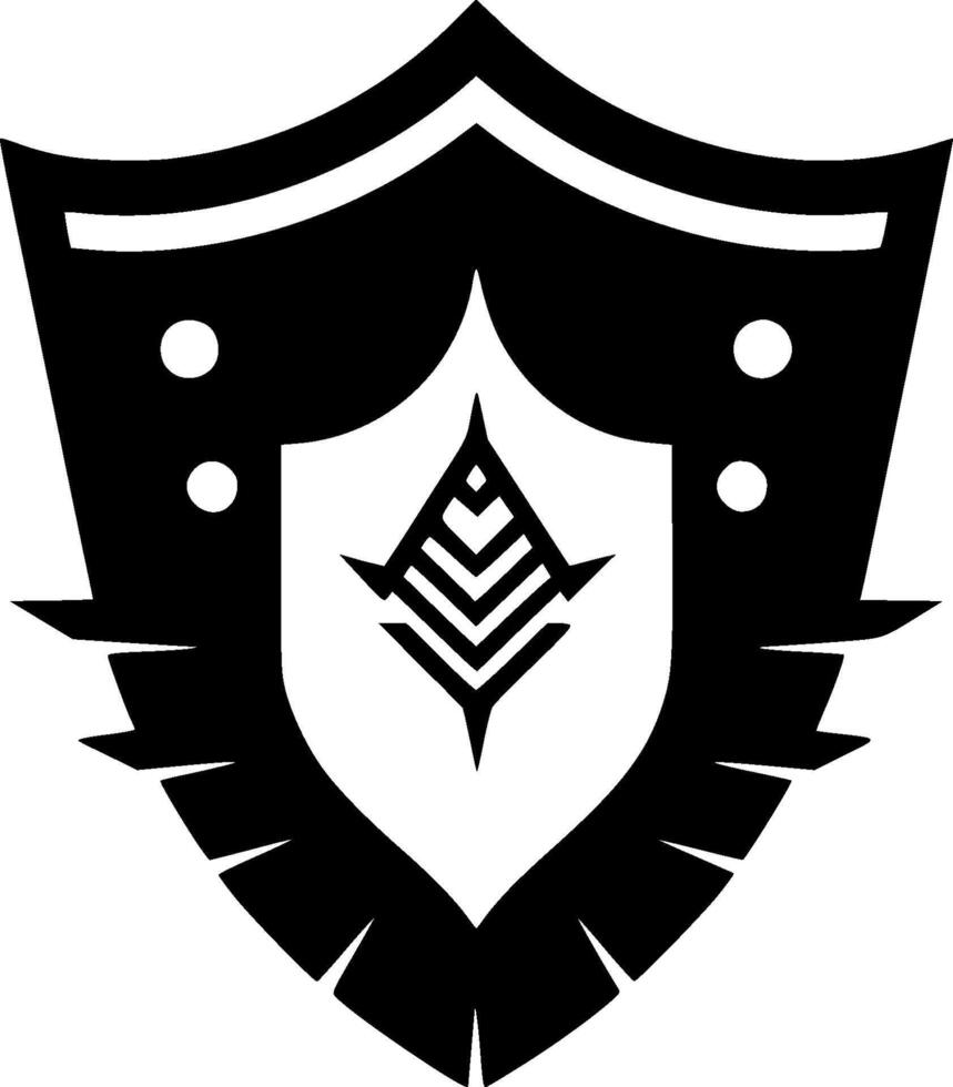 Shield - Minimalist and Flat Logo - illustration vector