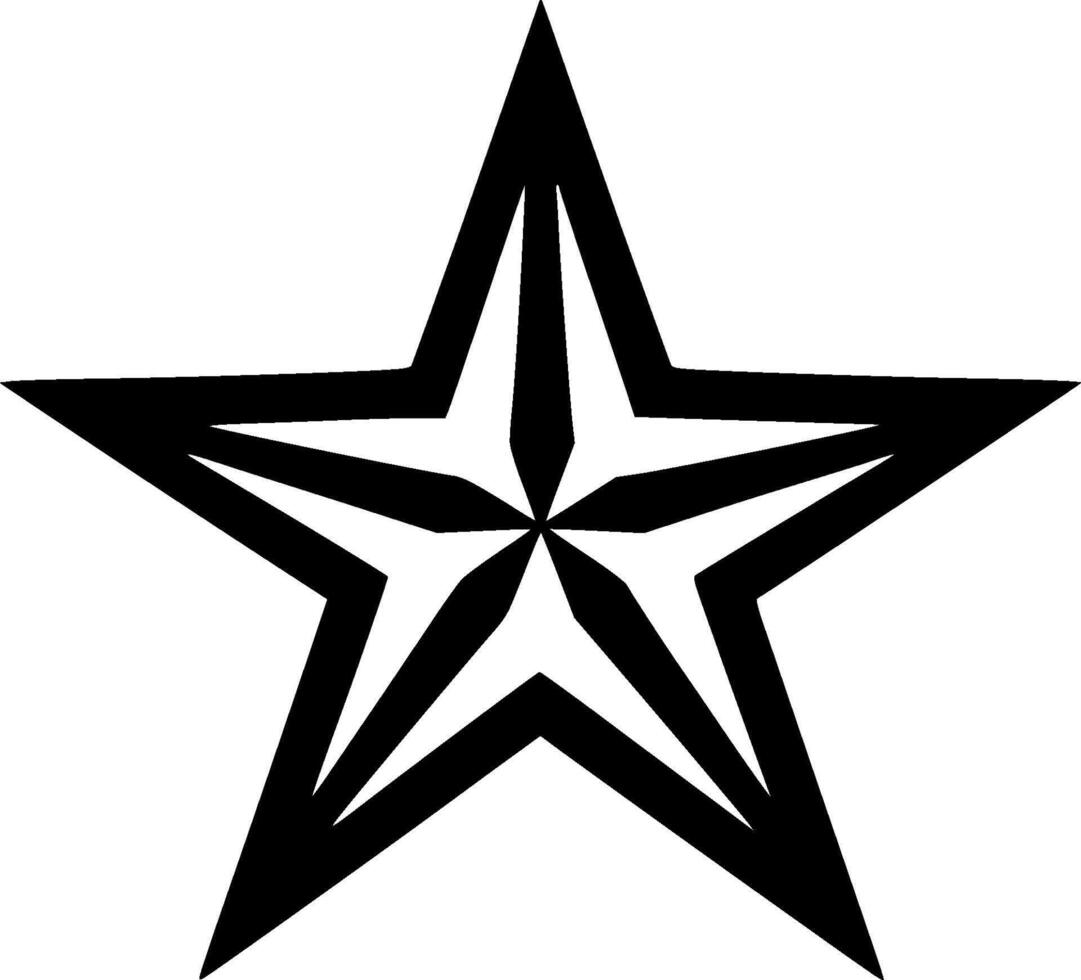 Star - Minimalist and Flat Logo - illustration vector