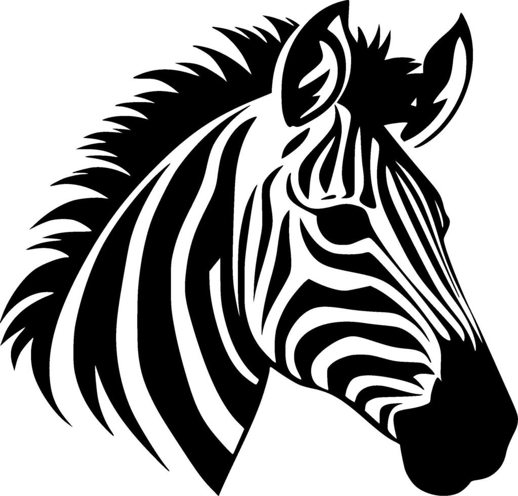 Zebra - High Quality Logo - illustration ideal for T-shirt graphic vector