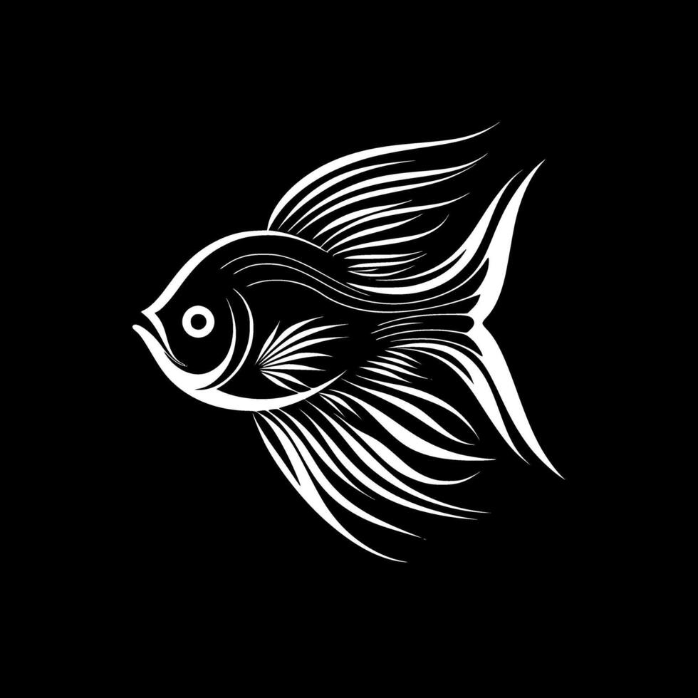 Angelfish - High Quality Logo - illustration ideal for T-shirt graphic vector