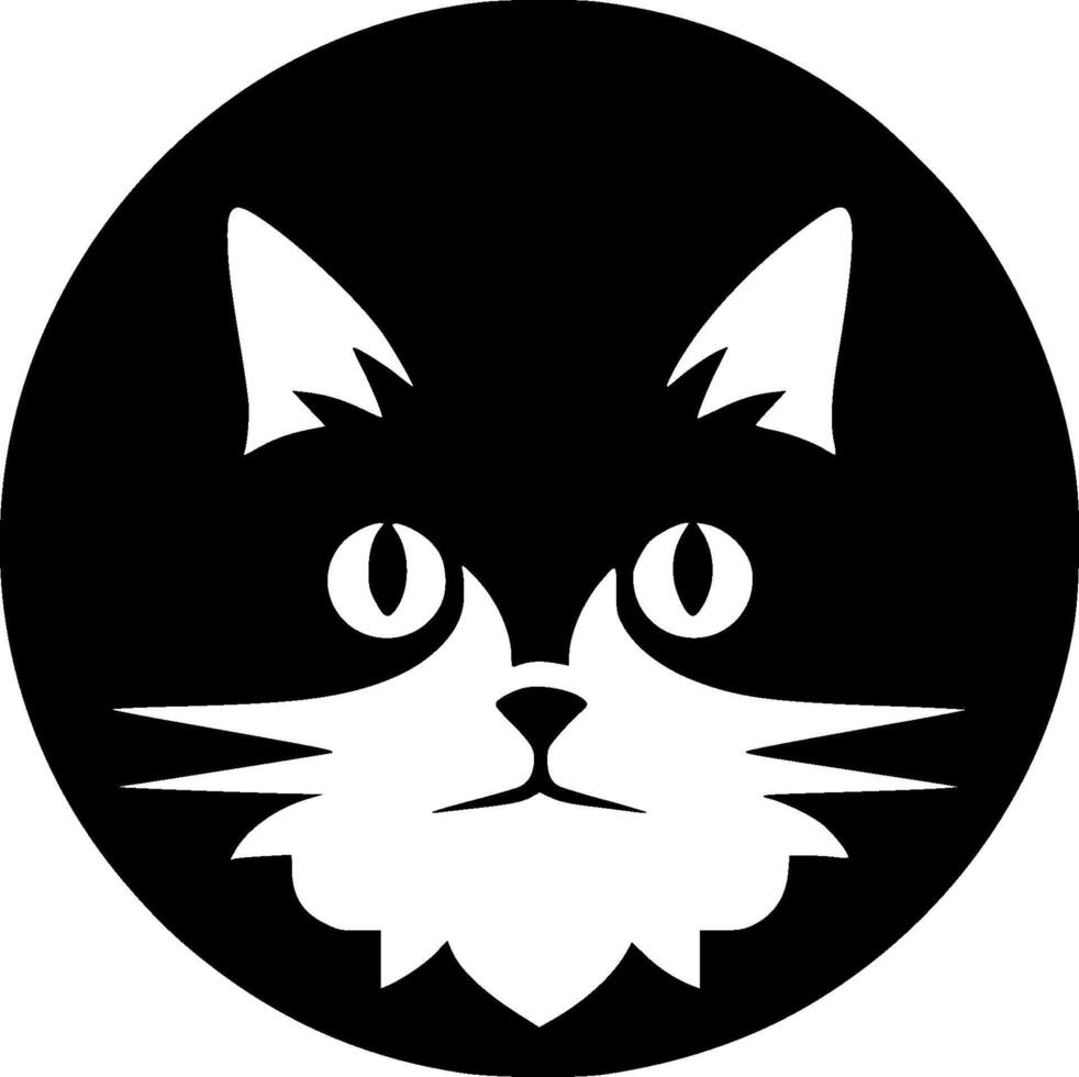 Cat, Minimalist and Simple Silhouette - illustration vector