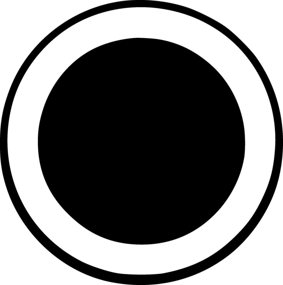 Circle, Black and White illustration vector