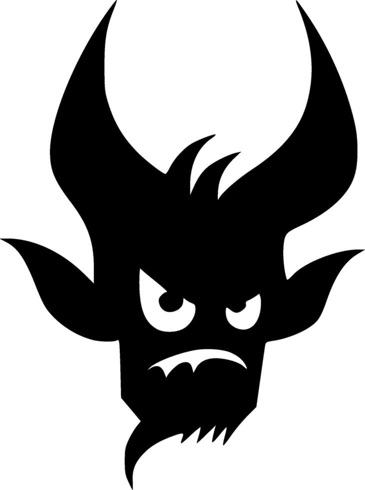 Beast, Black and White illustration vector