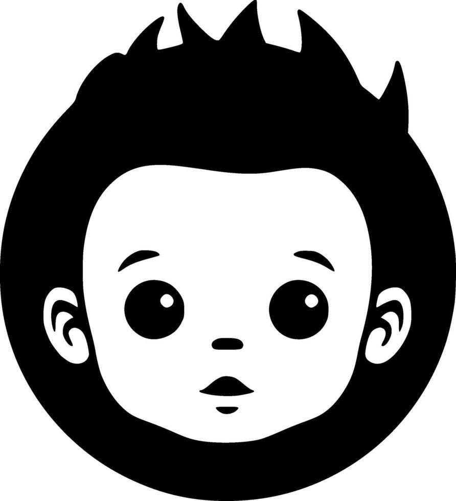 Baby, Minimalist and Simple Silhouette - illustration vector