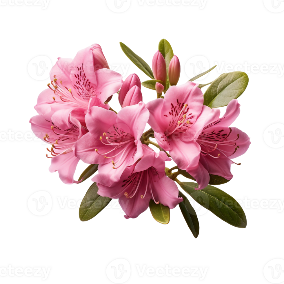 Rhododendron isolated on transparent background png
