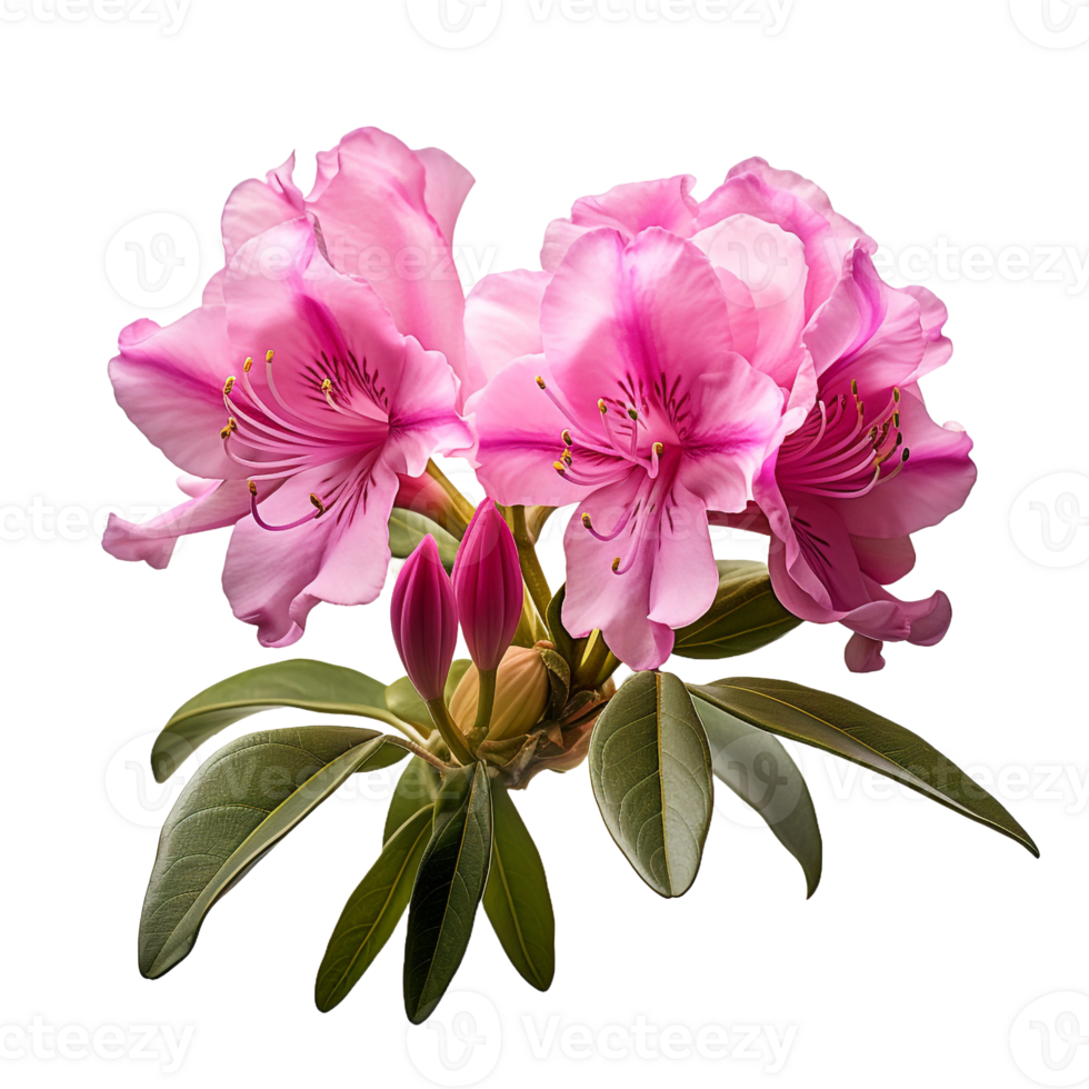 Rhododendron isolated on transparent background png