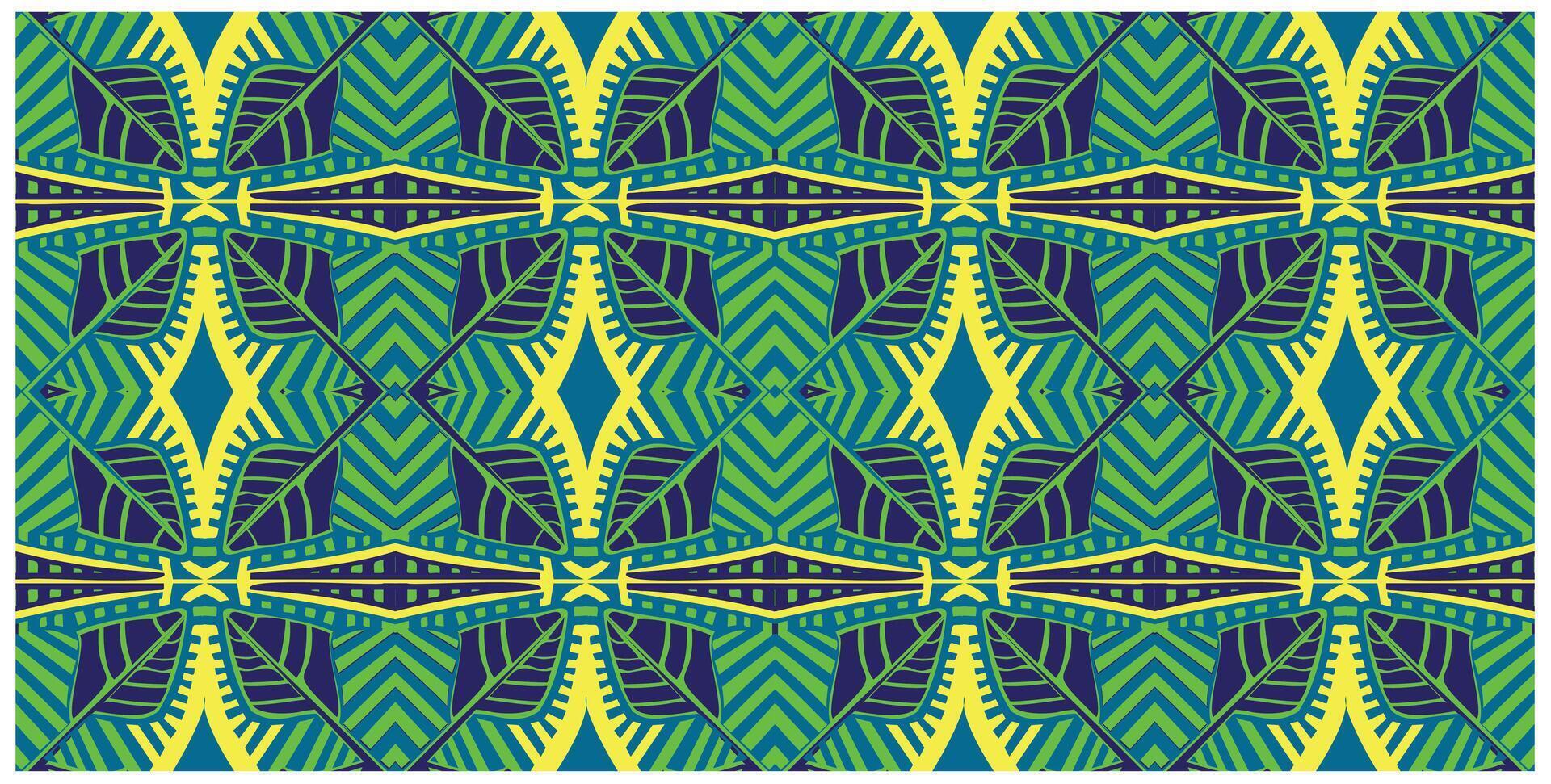 creatively colorful thick lines forming abstract leaves seamless background pattern design vector
