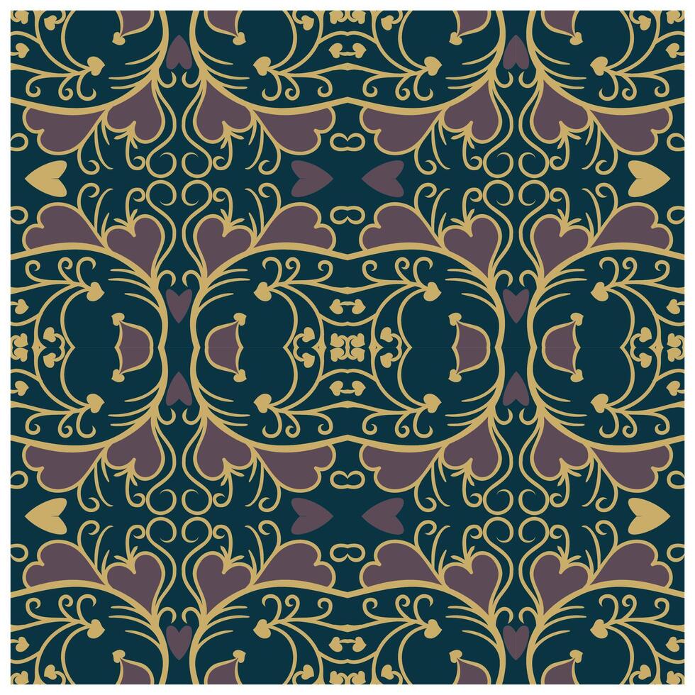 A seamless pattern with ornate design vector