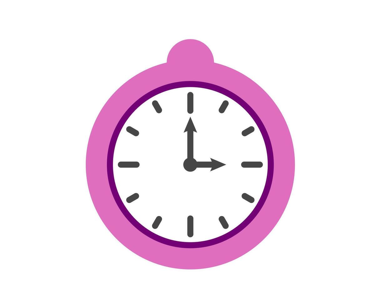 Summer clock icon design with lychee. Fruit icons of time. vector
