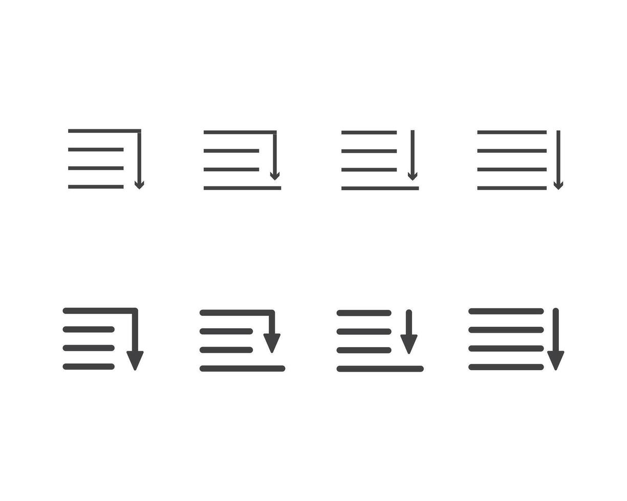 Hamburger menu icon, buttons for website, UI navigation, mobile app, presentation. design elements and user Interface icons. vector