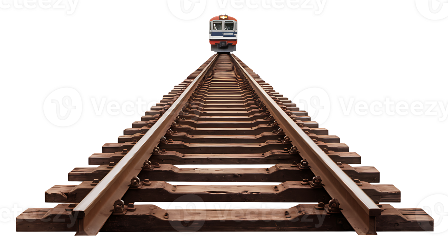 A train traveling on a train track png