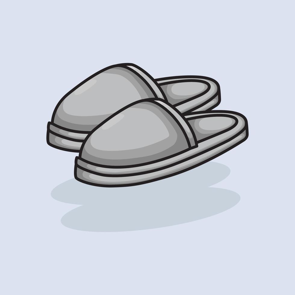 illustration Bed Slipper. design Slipper. Bed Slipper design illustration and icon for website, digital and print vector