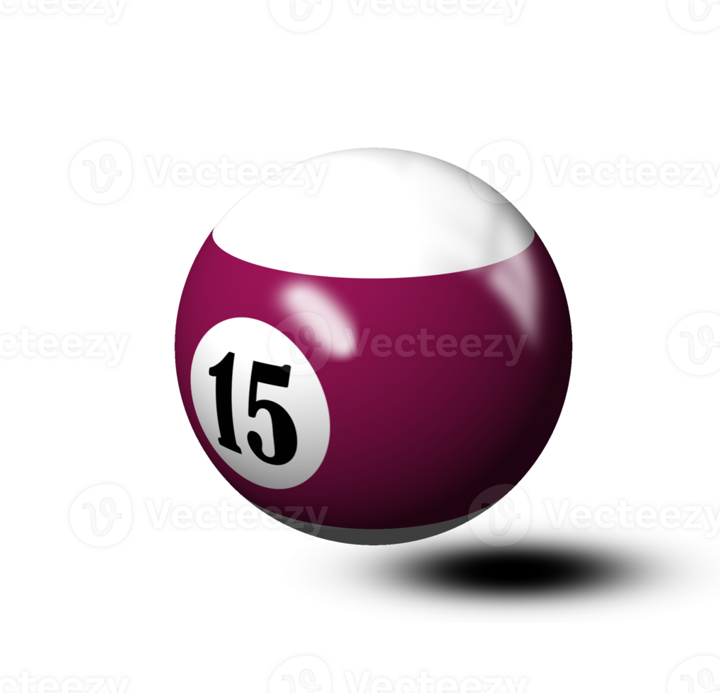 Billiard Ball 15 png