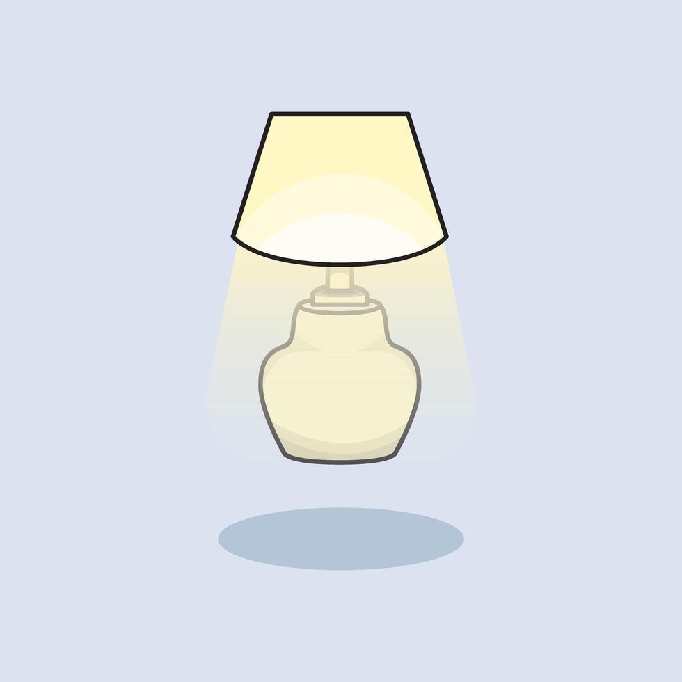 illustration Table Lamp. design Bed Lamp. Table Bed Lamp design illustration and icon for website, digital and print vector