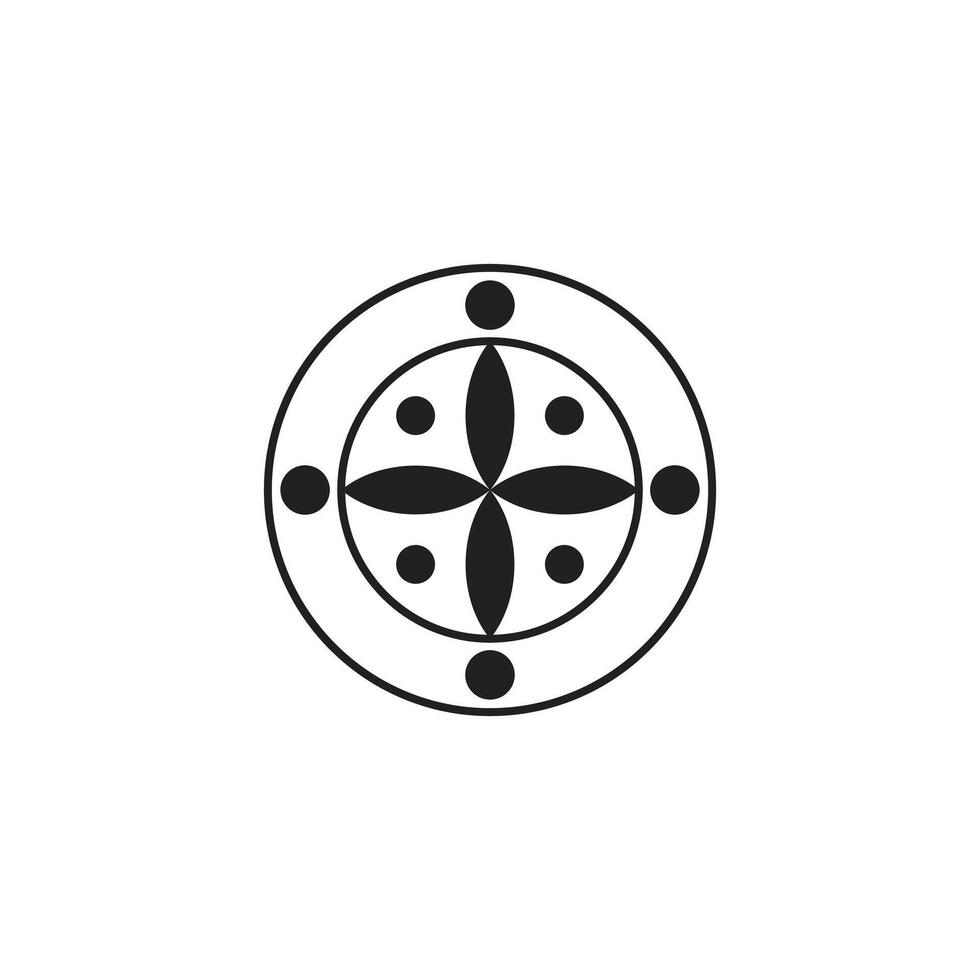 Icon circle unique design with blank background vector