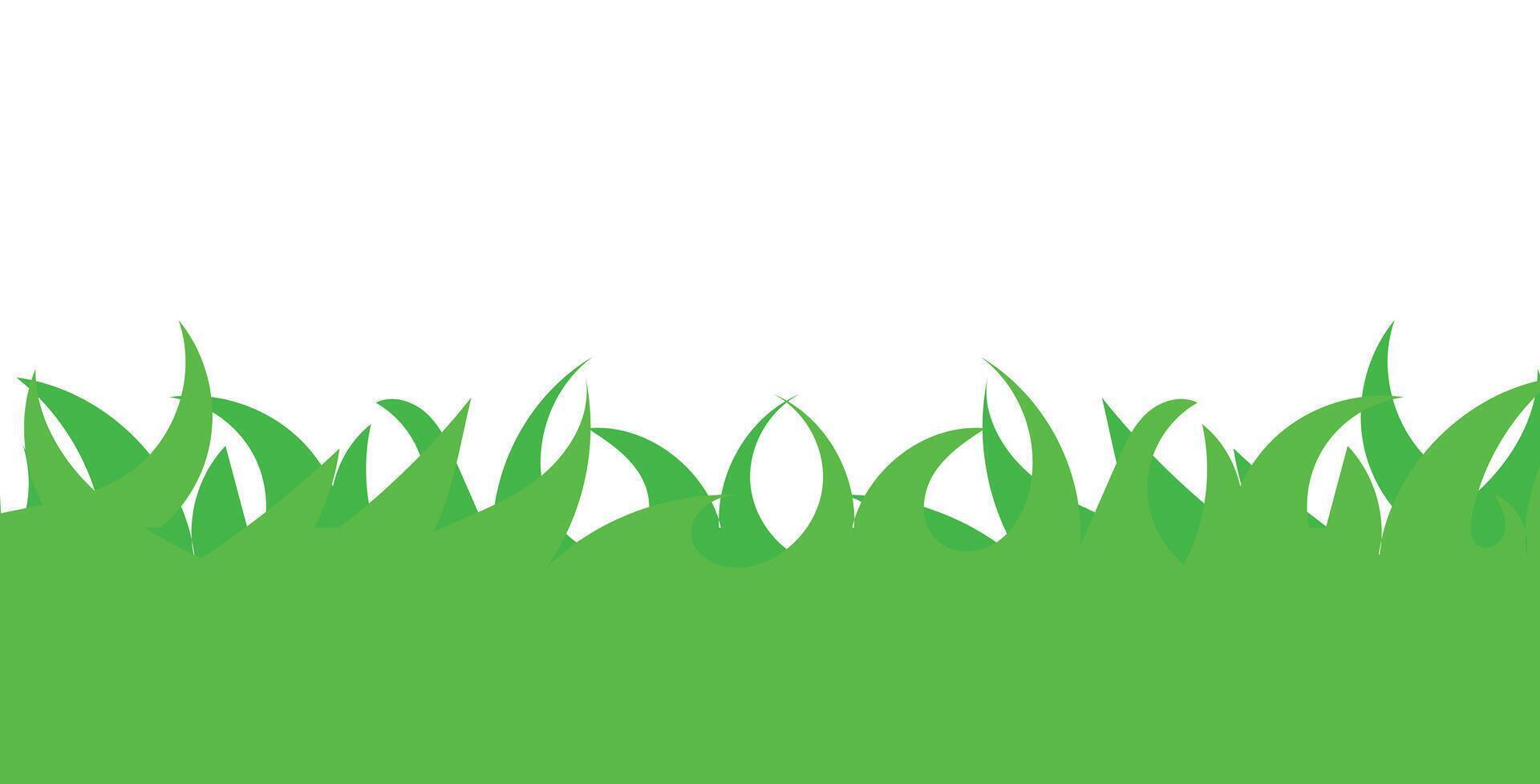 Grass template with blank background vector