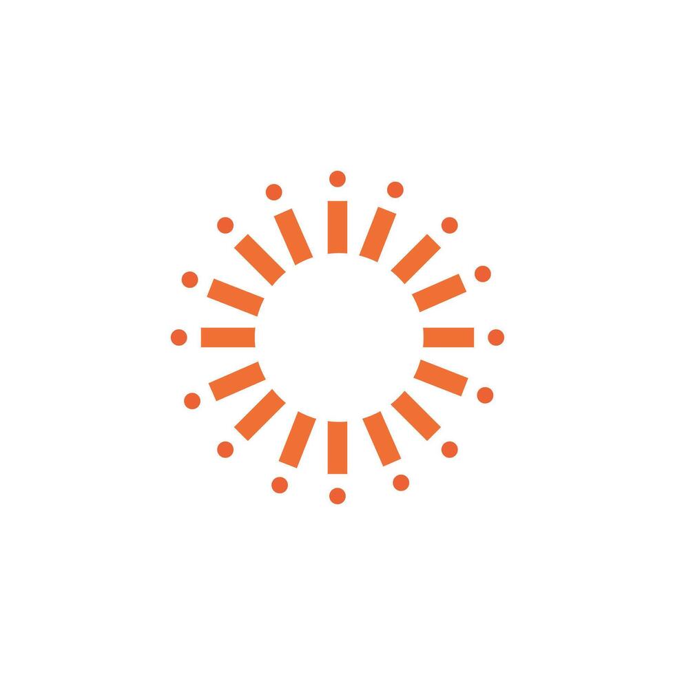 Logo or icon sun unique design with blank background vector