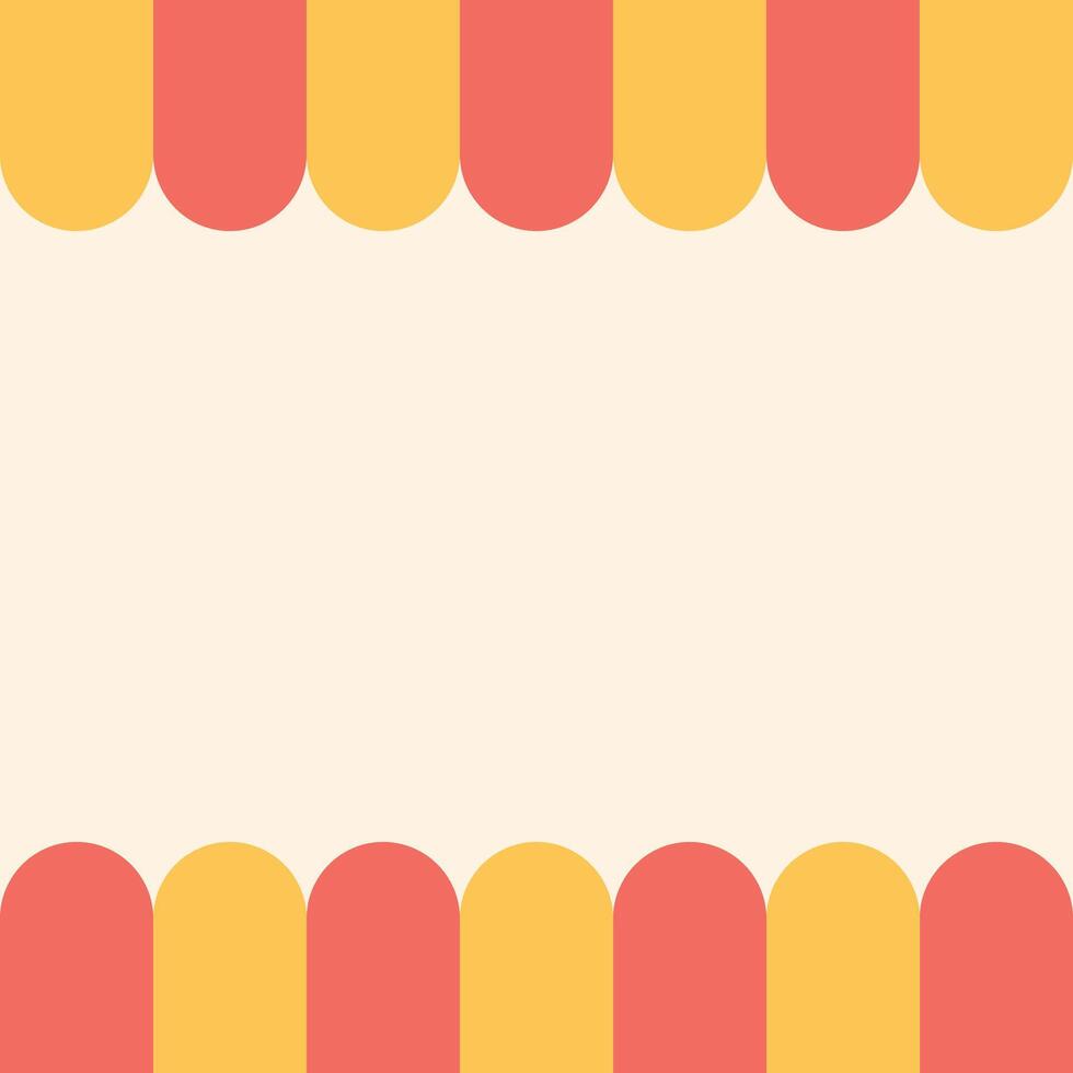 Design template carnival booth unique vector