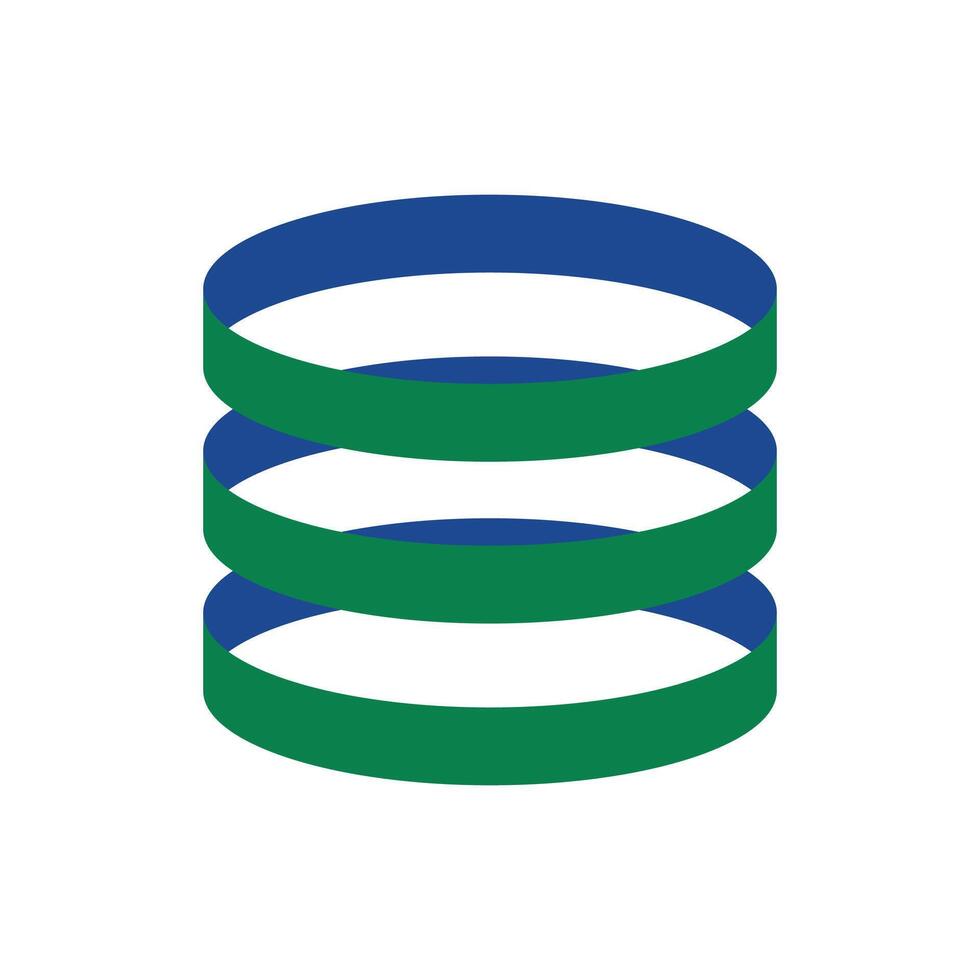 Logo cylinder unique design with blank background vector