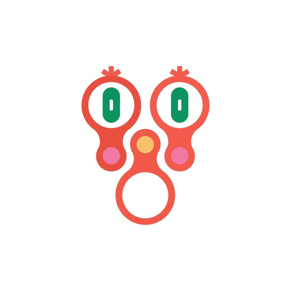 Face retro unique design with blank background vector