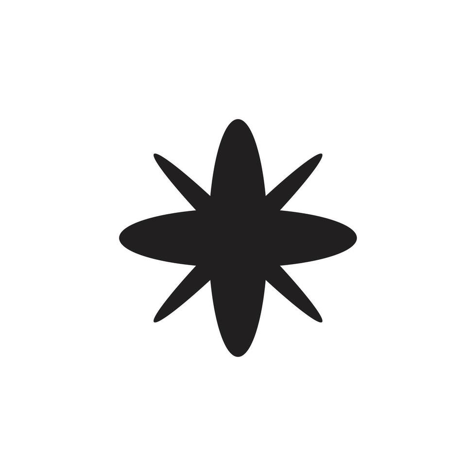 Icon spark aesthetic with blank background vector