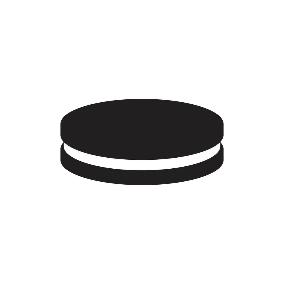 Icon cookies with blank background vector