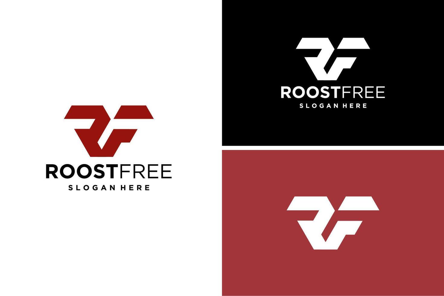 RF Letter Logo Design Template, RF initial letters elegant logo vector
