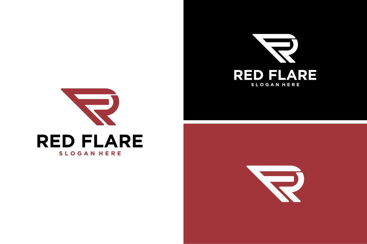 monogram letter RF logo icon design element vector