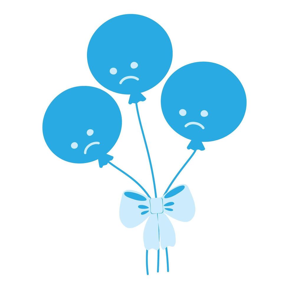 Trendy Minimalistic design Blue Monday themed cards, posters or web promo concept vector