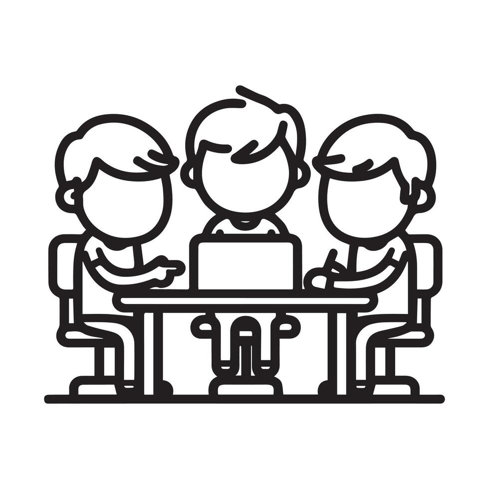 a working session or discussion vector