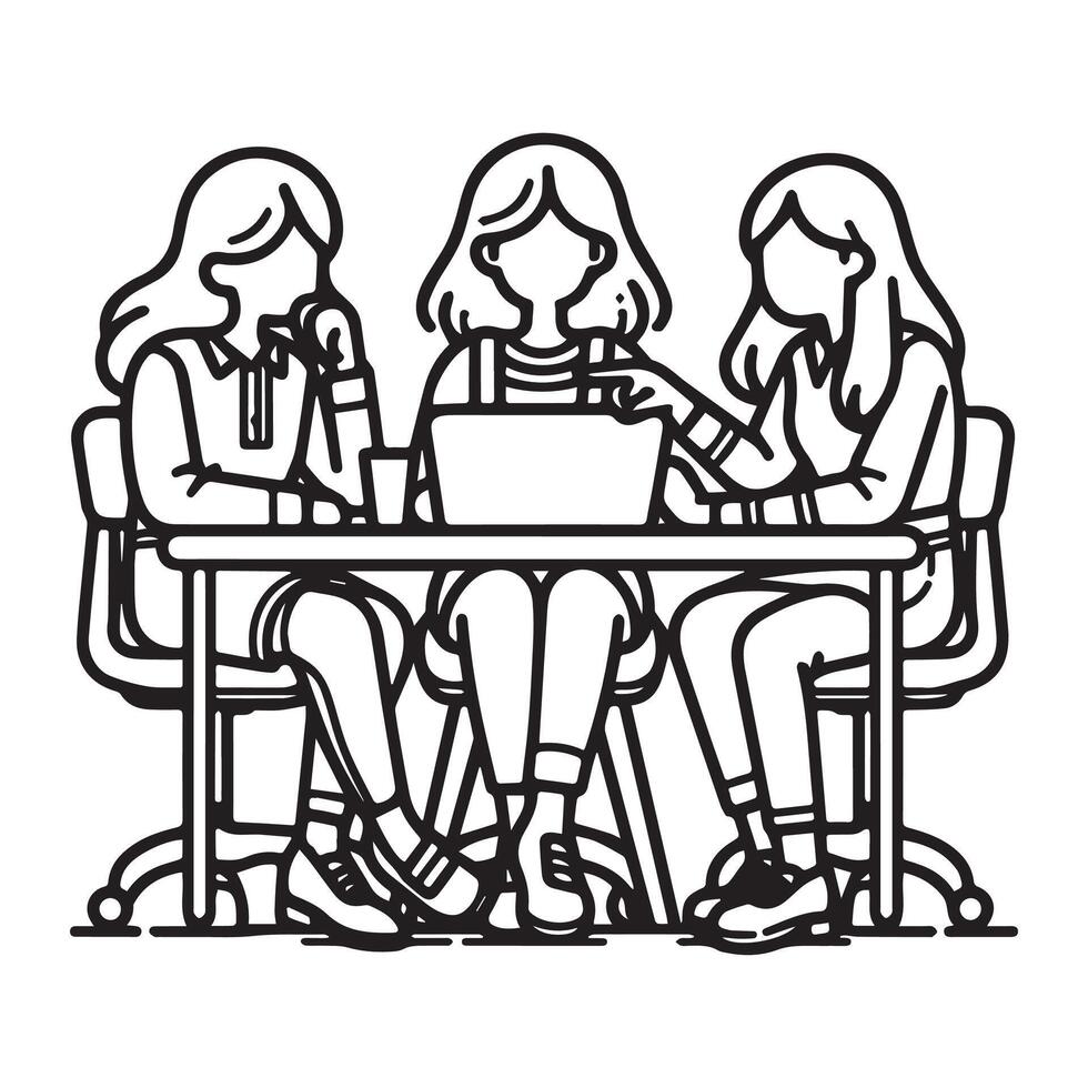 a working session or discussion vector