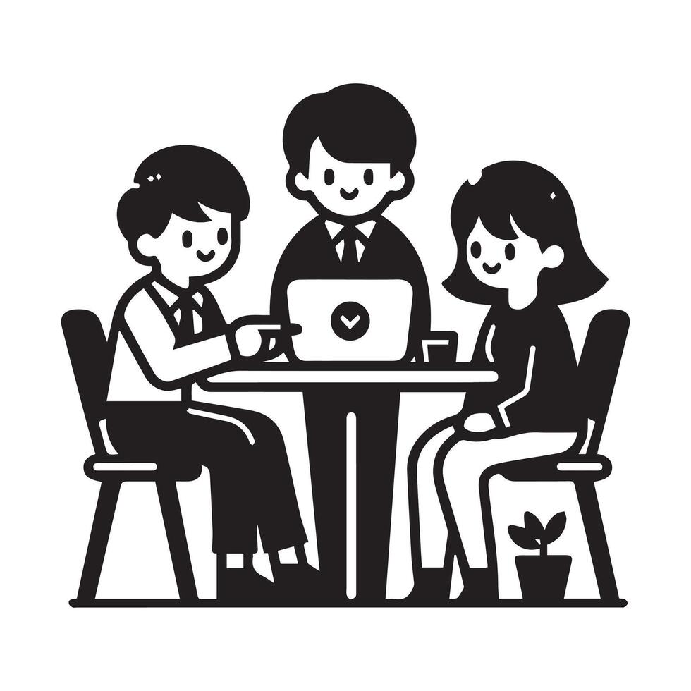 team work illustration vector