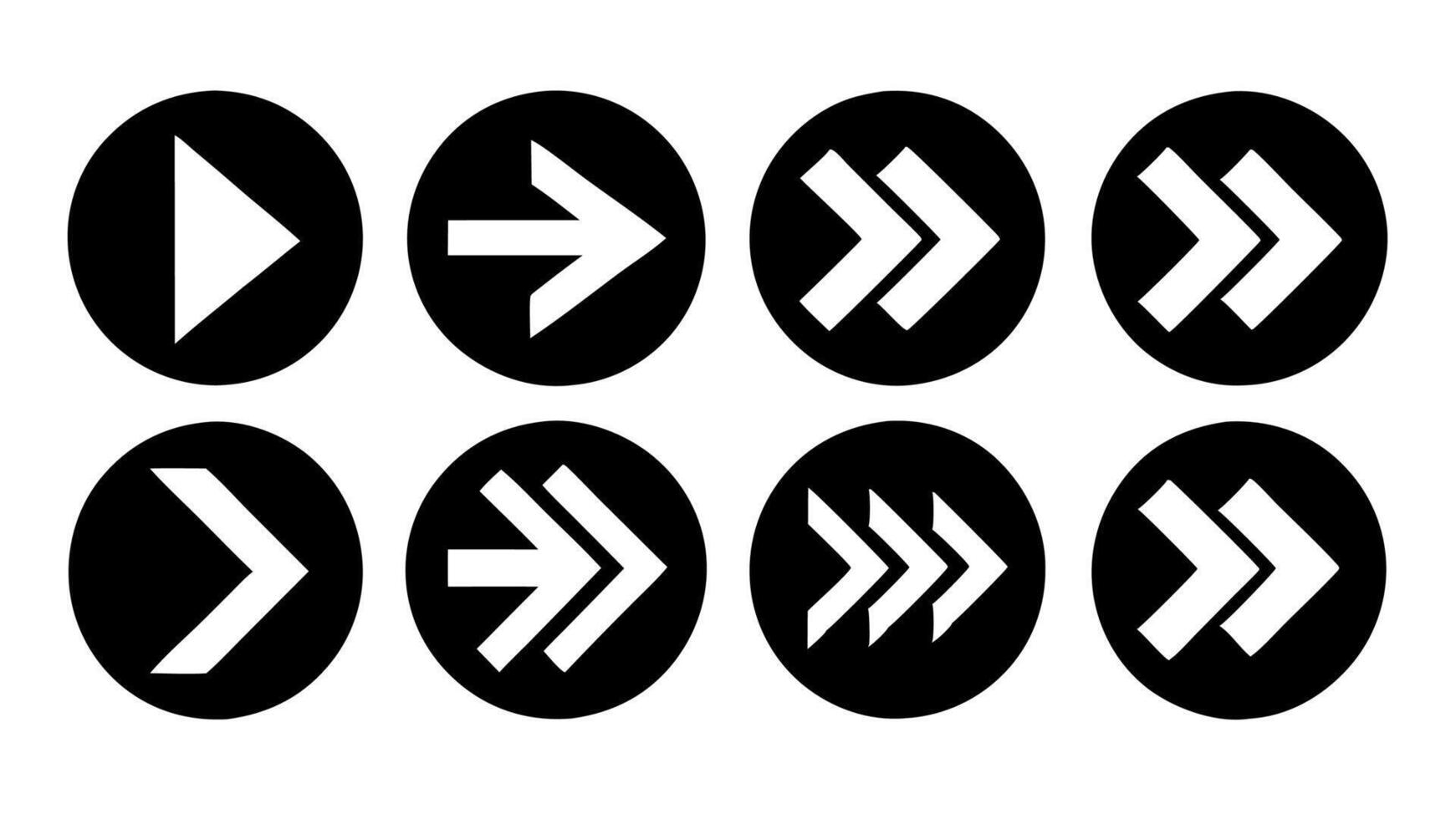 Arrow icons group. Set of black arrows symbols with blend effect. Chevron symbols. isolated on white background. vector