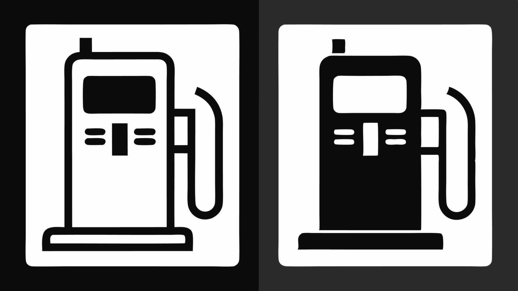 Fuel pump icon set. Gas station icon design. illustration on white background vector