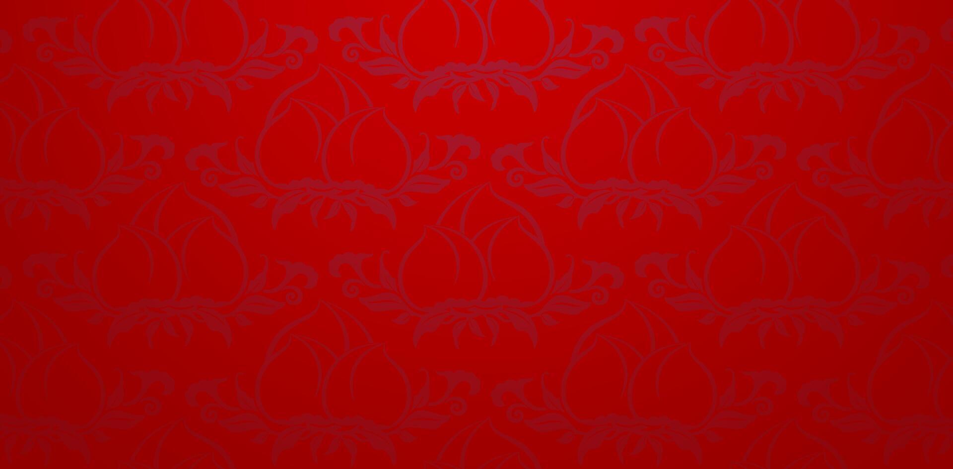Seamless pattern peach fruit floral designs dark red colors backgrounds for Elegant luxury texture wallpapers, backgrounds and page fill, surface textures, books cover, fabric printing, wrapping paper vector