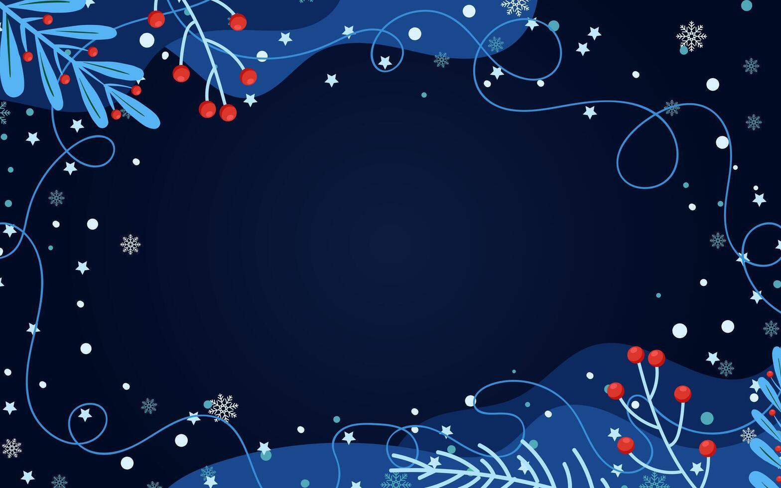 Winter Background Flat vector