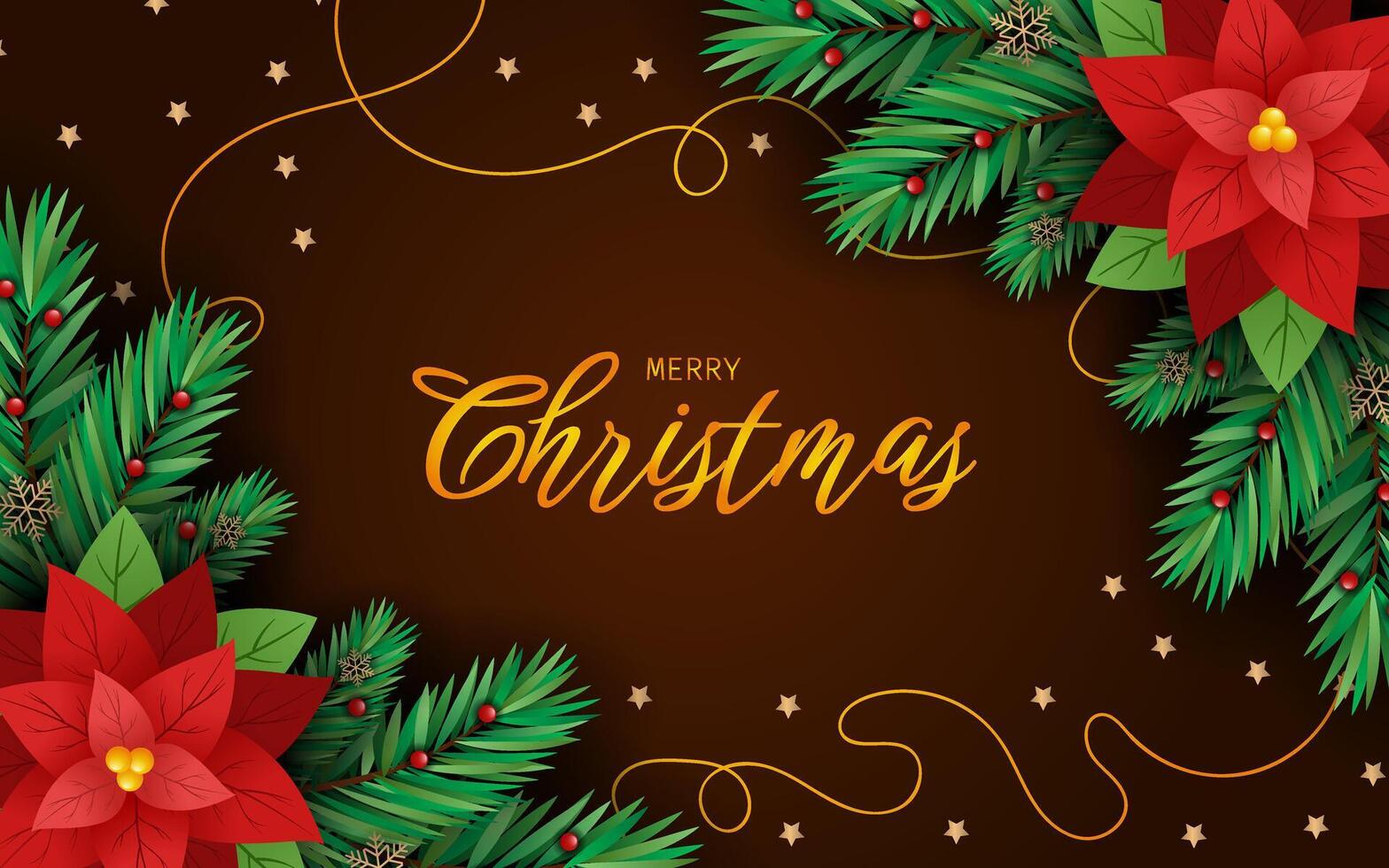 Merry Christmas Background Element vector