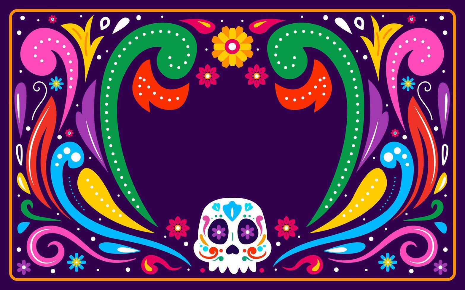 Hand drawn happy death day background vector